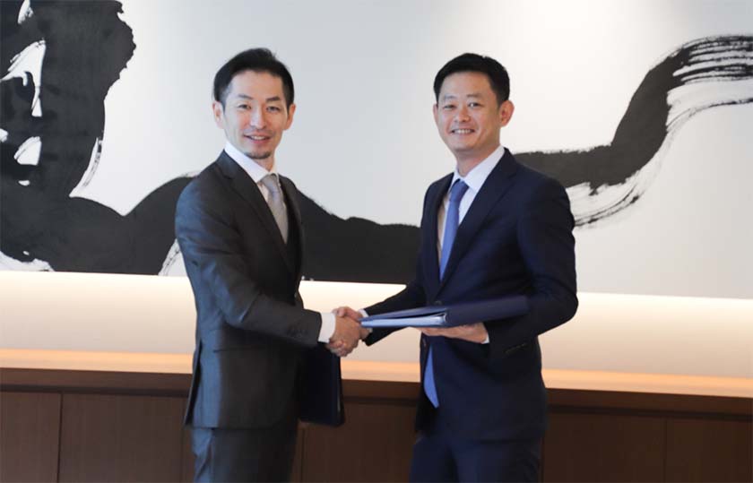 （左）株式会社エクラ 代表取締役 広瀬 拓也 様 （右）株式会社ユーピーエス 代表取締役 本多 智史 様 ※役職はM&A実行当時