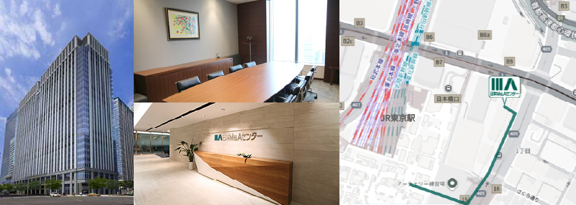 東京本社までのアクセス（日本M&Aセンター）
