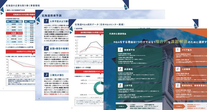 北海道M&A DATA BOOK【2024年保存版】サンプル