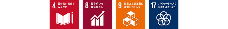 Sustainable Development Goals 4,8,9,17
