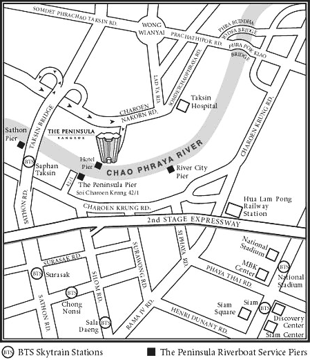 ザ・ペニンシュラ バンコク　地図